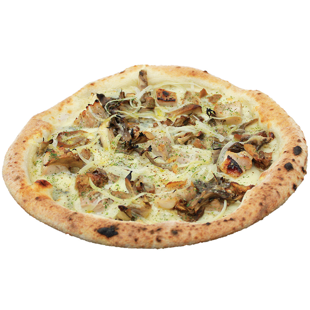 南部どりとポルチーニ茸のクリームピザ